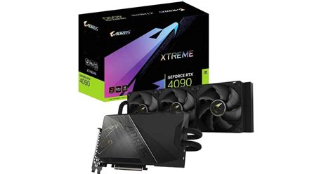 GIGABYTE AORUS GeForce RTX 4090 XTREME WATERFORCE 24GB GDDR6X w/ AIO Cooling System - Graphics ...