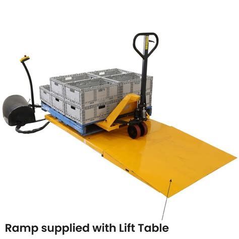 Low Profile Electric Pallet Lift Tables