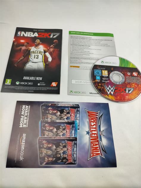 *MINT* WWE 2K17 (Xbox 360) Complete w/ Manual Wrestling Video Game PAL ...