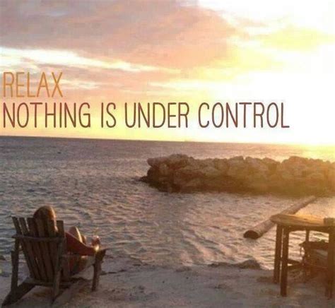 Relax, nothing is under control | quote | Relax, Control quotes, Words