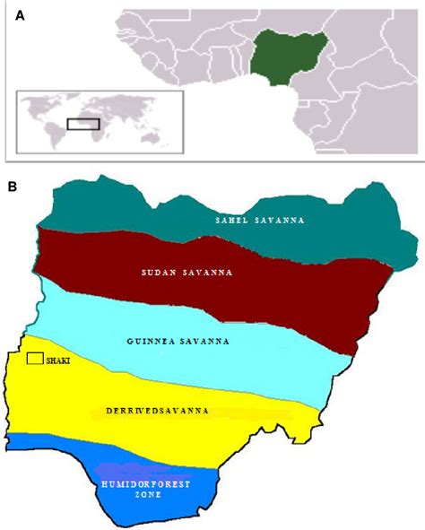 Nigeria Map Of Vegetation