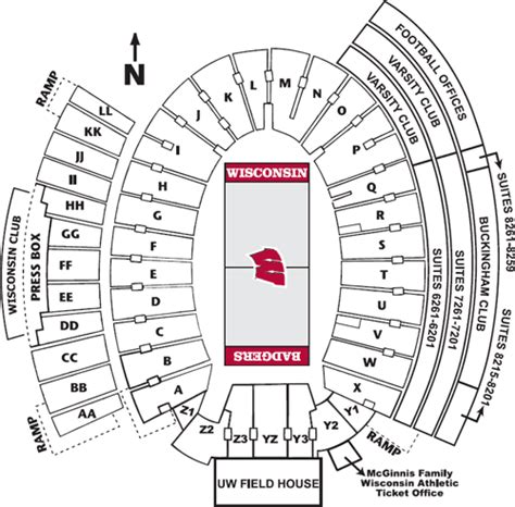 Camp Randall Stadium Seating Chart Row Numbers – Two Birds Home