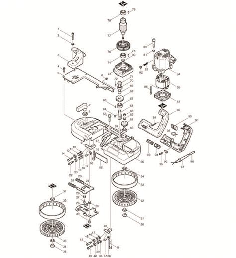 Makita 2106 Parts - Band Saw - Makita Band Saw Parts - Makita Parts - Tool Parts