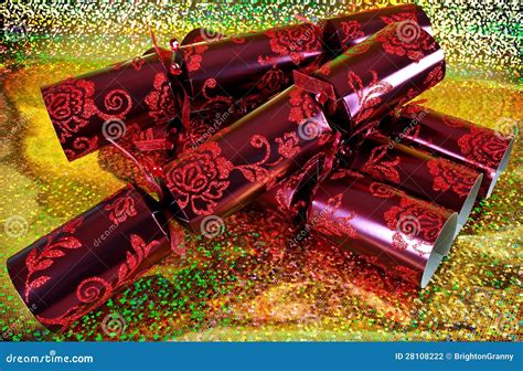 Luxury Christmas crackers stock photo. Image of colourful - 28108222