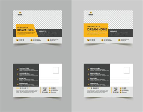 Creative corporate business Modern postcard EDDM design template ...