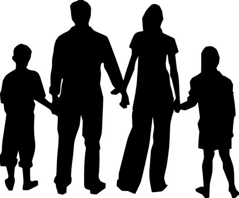 Free Family Of Four Silhouette Clip Art, Download Free Family Of Four Silhouette Clip Art png ...