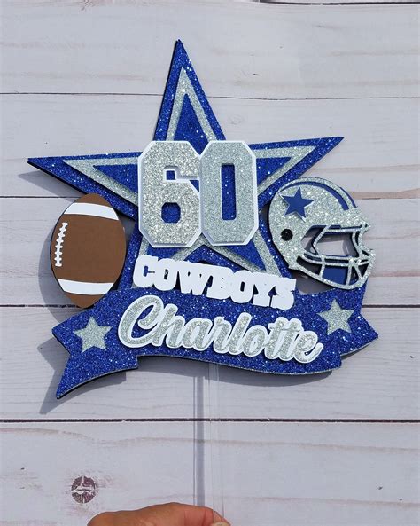 Dallas cowboys cake topper dallas cowboys birthday banner dallas ...