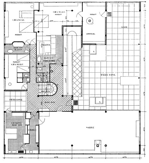 Villa Savoye Le Corbusier Ground Floor Plan In Architecture Ceco | Images and Photos finder