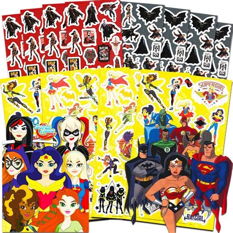 DC Superhero Stickers Party Favors Pack Boys Girls Kids ~ Over 350 Super Hero Stickers (16 ...