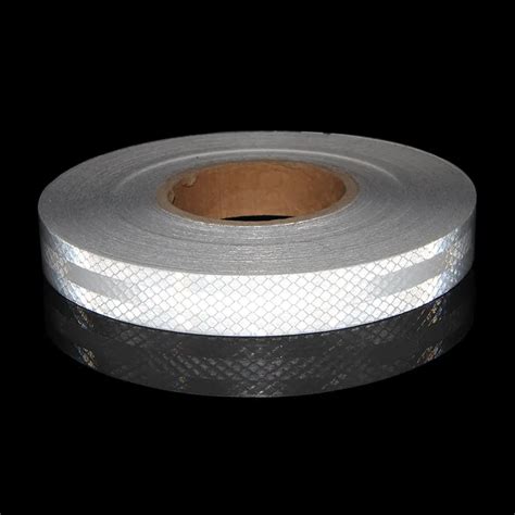 25MMX3M 3m Reflective Tape White Micro Film Warning Tape White Reflectors For bike Reflectors ...