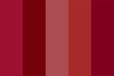 Red Dark Autumn Color Palette