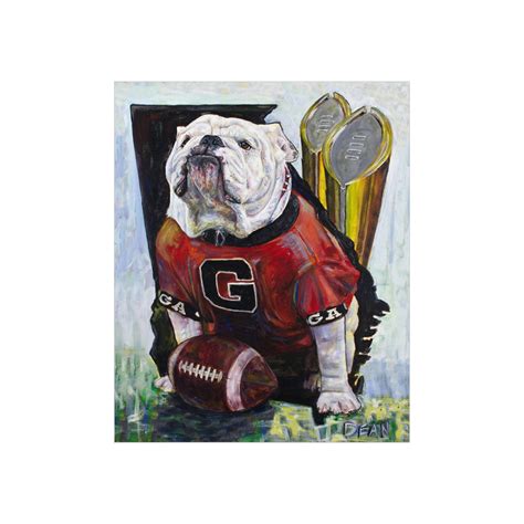 University of Georgia Mascot, Uga X double Champ Art Print - Etsy