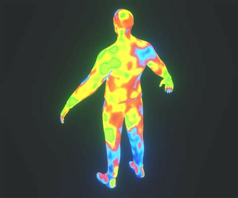 ArtStation - Human Thermal Image Heatmap Male 3D Model | Game Assets