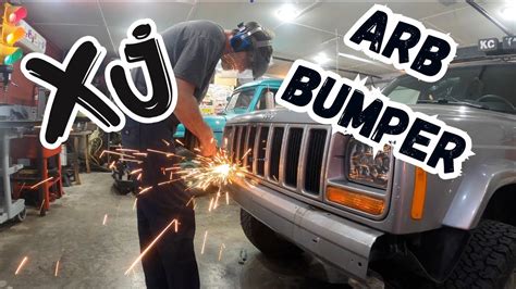 ARB Bumper install on the XJ - YouTube