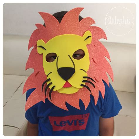 Máscara de León | Mask for kids, Diy mask, Crafts for kids
