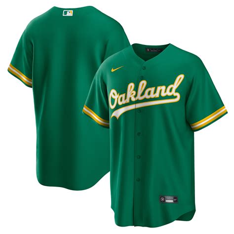 Men's Oakland Athletics Nike Green Alternate Replica Team Jersey