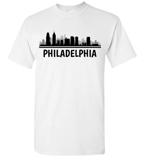 Philadelphia, PA Skyline T-Shirt | Custom Gifts Etc.