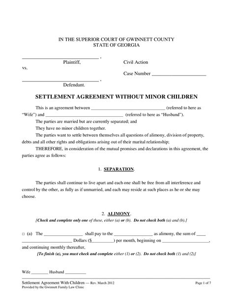 Settlement Agreement