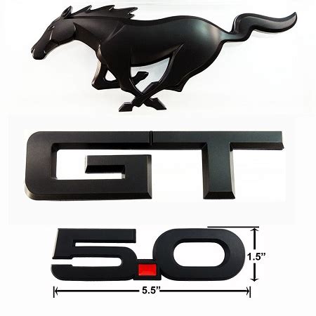 2015-2023 Mustang GT Blackout Emblem Package Officially Ford