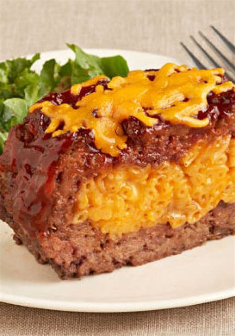 Macaroni & Cheese Stuffed Meatloaf Recipe | Recipes, Food, Cheese ...