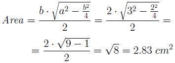 Area of an Isosceles Triangle - Mathematical Way