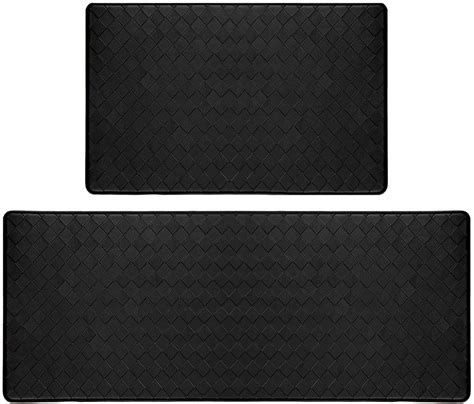 Pauwer Anti-Fatigue Kitchen Rug Waterproof Non-Slip Runner Rug Mat Set of 2 17"x47"+17"x28 ...