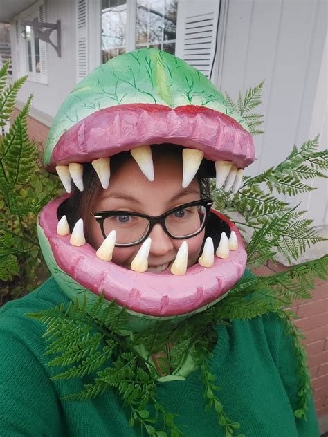 my wife's hand sculpted Audrey 2 costume : r/halloween