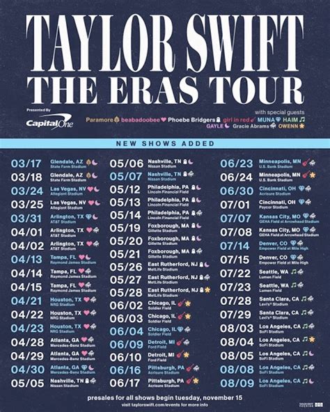 Taylor Swift's 2023 Tour Will Have Phoebe Bridgers, Paramore & More As ...