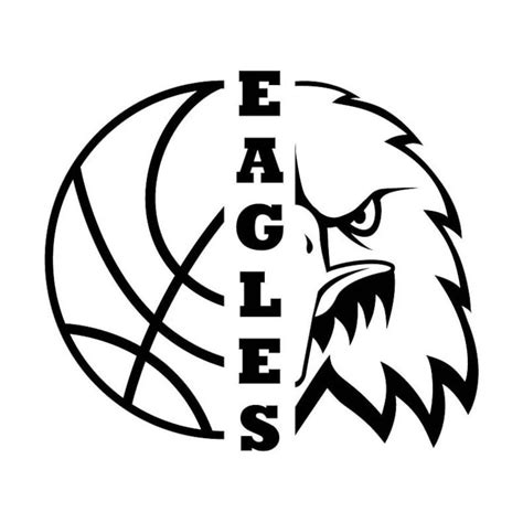 Eagles Basketball Eagle vector .eps .dxf .svg .png Vinyl | Etsy