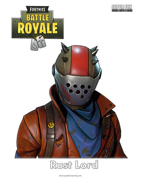 Rust Lord Fortnite Coloring Page - Super Fun Coloring