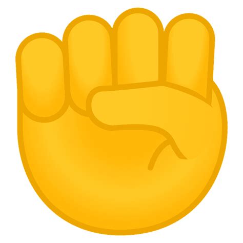 Raised fist emoji clipart. Free download transparent .PNG | Creazilla