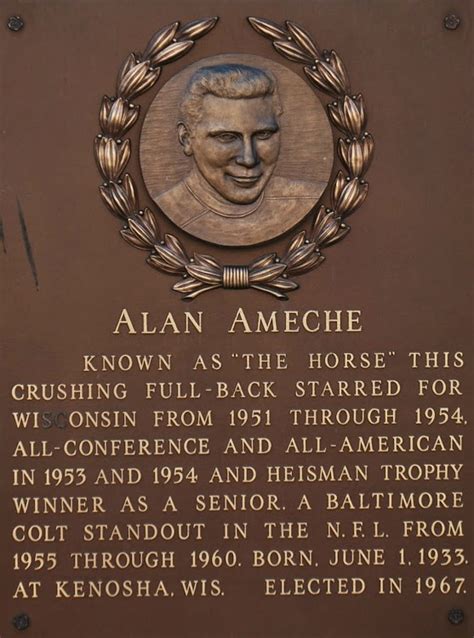 Wisconsin Athletic Hall of Fame-Alan Ameche