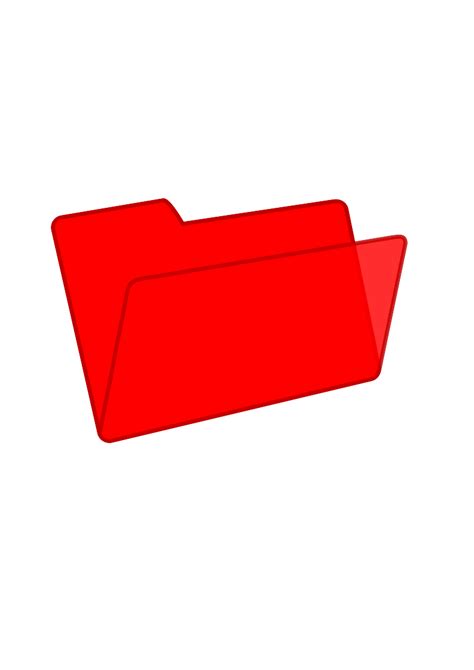 Red Folder Clip Art