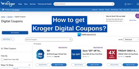 How to get Kroger Digital Coupons? - AYZEP