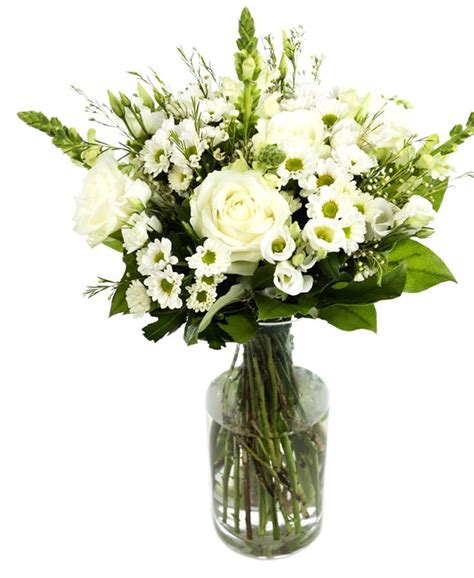 Mixed White Bouquet - Elegant whites and creams delivered Nationwide