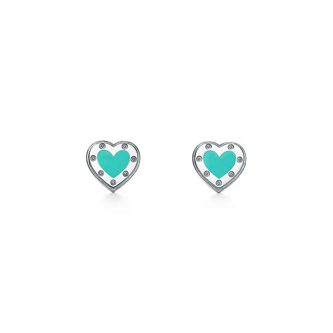 Return to Tiffany® Love Tiffany Blue® Heart Earrings in Silver, Mini | Tiffany & Co. US