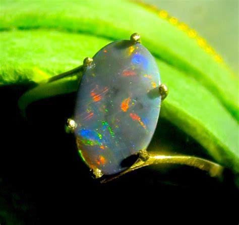 Black opal ring Australian opal rings,black opal rings,handmade jewelry.