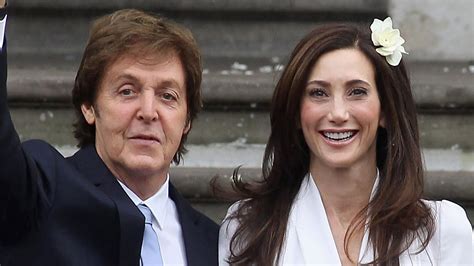 Paul McCartney's wife Nancy Shevell's royal-inspired wedding mini dress designed by family | HELLO!