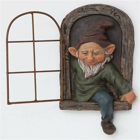 Mini Garden Crafts Decoration Gnome Leave The Window Whimsical Tree ...