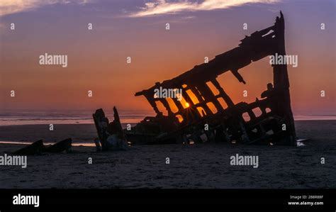 Oregon Coast Sunset Stock Photo - Alamy