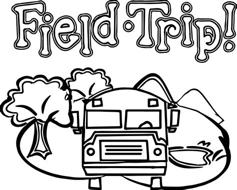 Zoo Field Trip Bus Coloring Page | Wecoloringpage.com