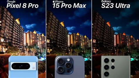 Google Pixel 8 Pro VS iPhone 15 Pro Max VS Galaxy S23 Ultra Camera Test Comparison - YouTube