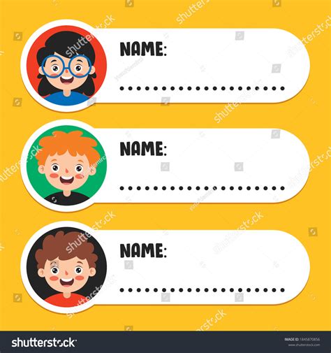 5,302 School Label Name Images, Stock Photos & Vectors | Shutterstock