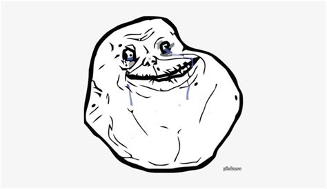 Sad Thinking Meme - Forever Alone Face Png PNG Image | Transparent PNG ...