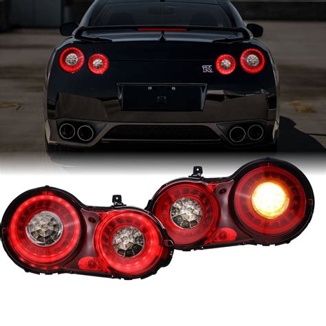 Valenti JDM 2009-2022 Nissan GTR / GTR R35 OEM 2015+ Facelift Style LED Light Bar Ring Rear Tail ...