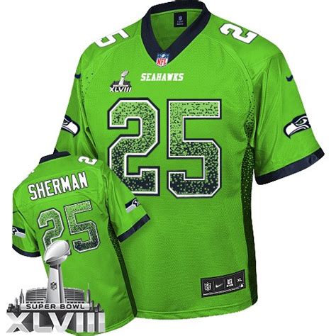 NFL Richard Sherman Seattle Seahawks Elite Drift Fashion Super Bowl ...