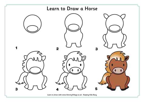 Horse Drawing For Kids at PaintingValley.com | Explore collection of Horse Drawing For Kids