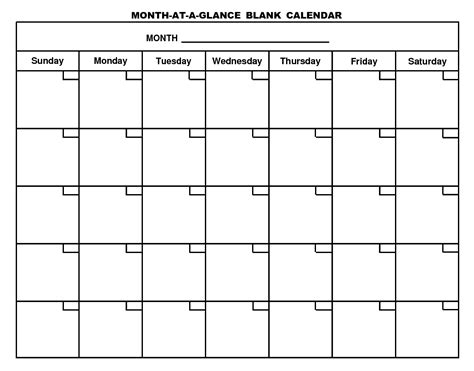 14 Blank Activity Calendar Template Images - Printable Blank Calendar ...