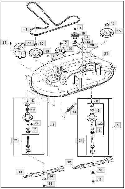 John Deere Mower Deck BUC11057 - 42" S130 S240 Lawn Tractors