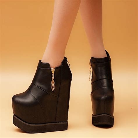 2015 autumn platform boots elevator single boots elegant martin boots ...